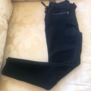 Polo Ralph Lauren Black Structured Skinny Pants